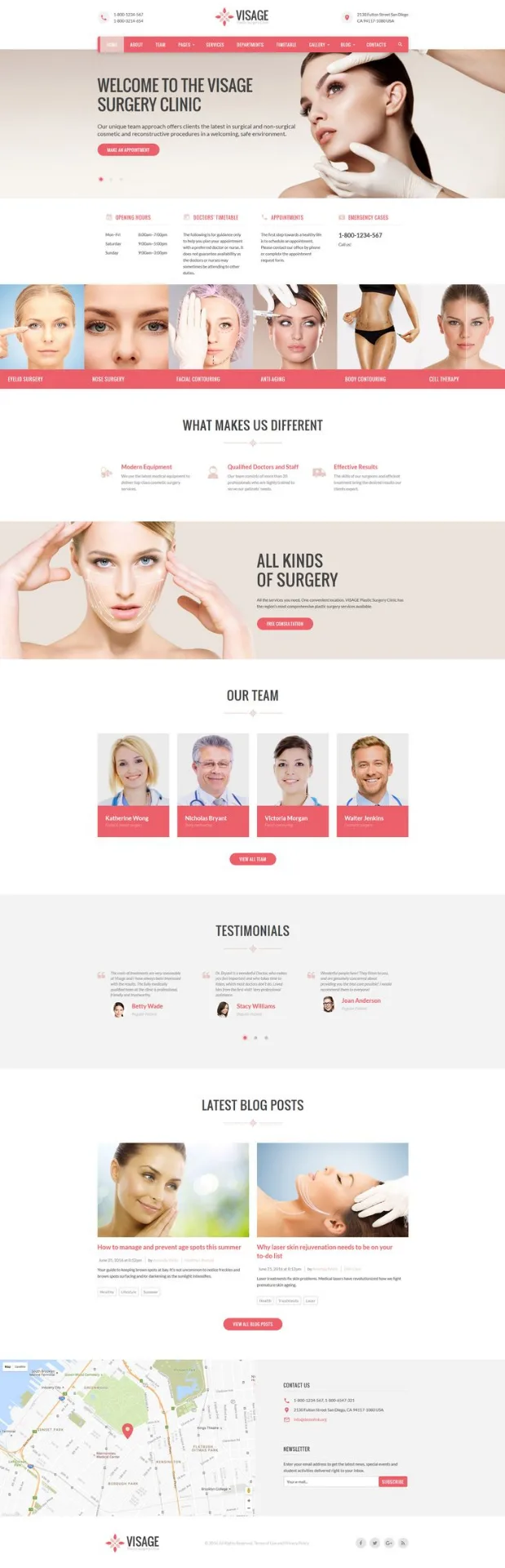 Mẫu website spa và thẩm mỹ viện