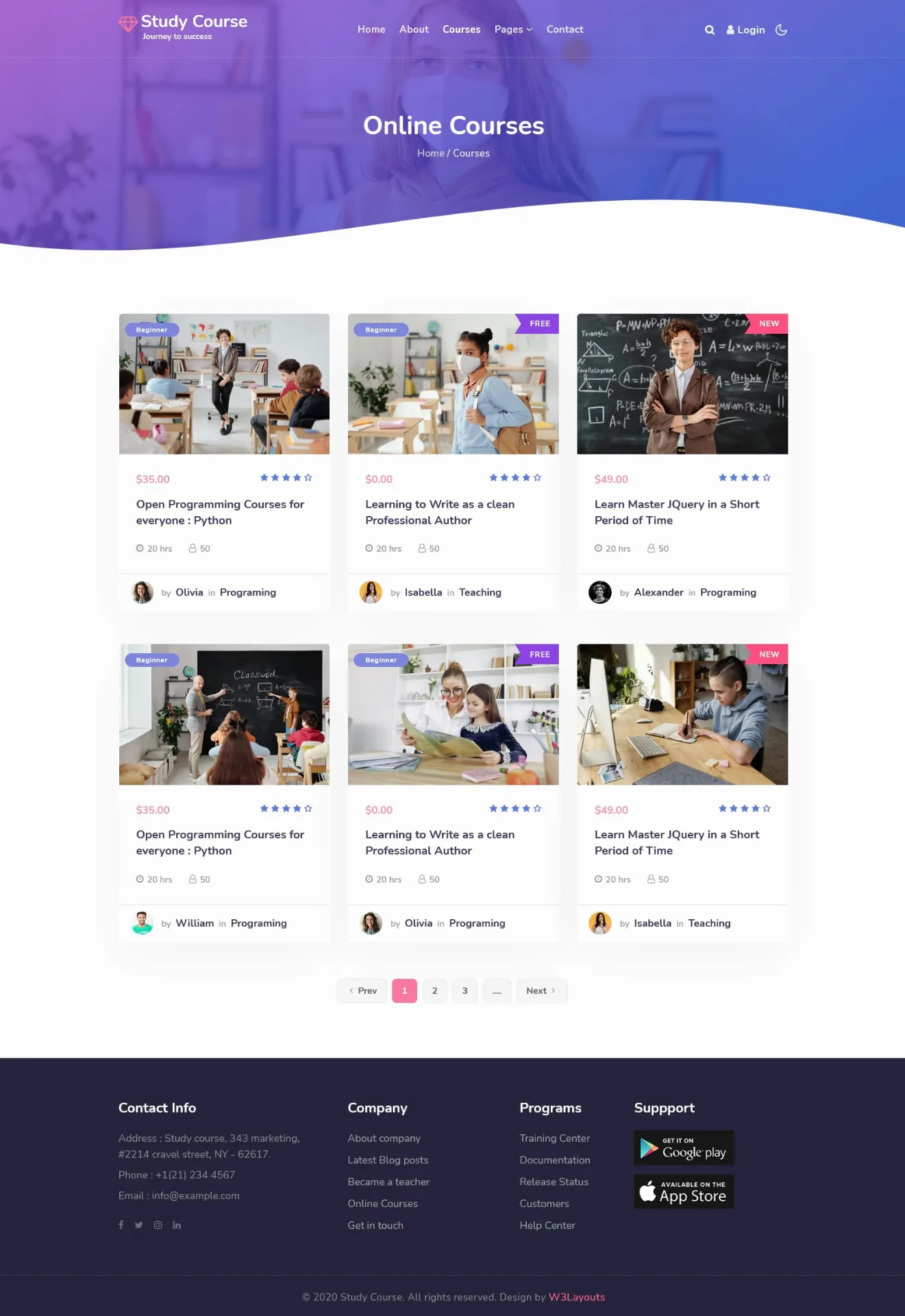 Mẫu website trung tâm đào tạo
