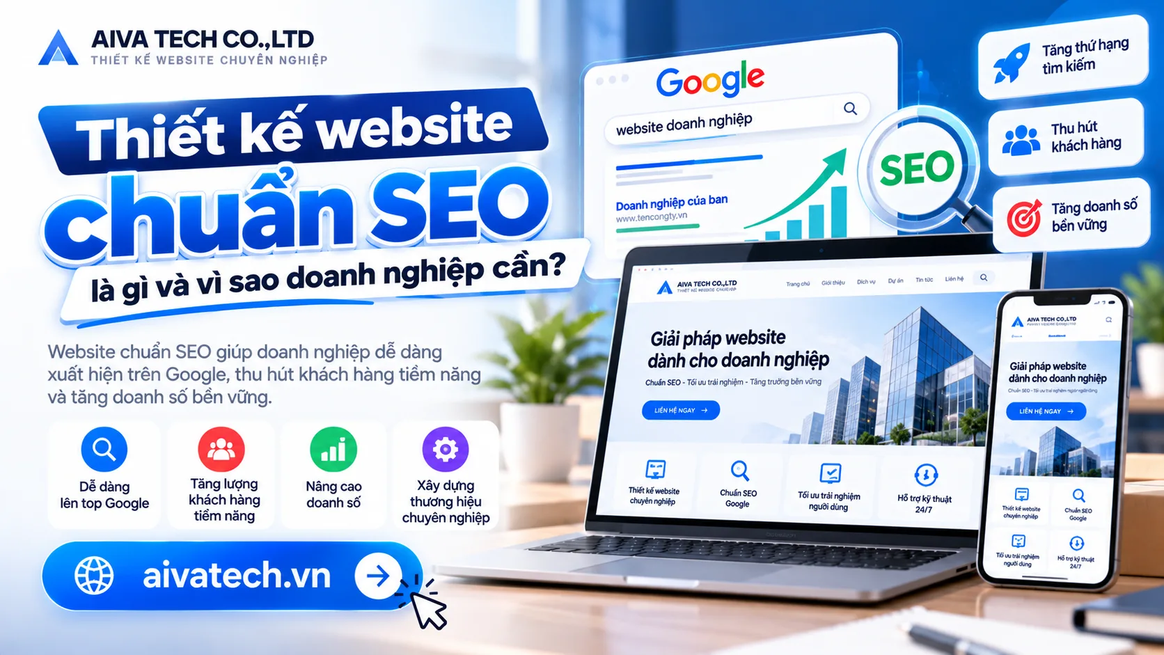 Thiết kế website chuẩn SEO là gì và vì sao doanh nghiệp cần?